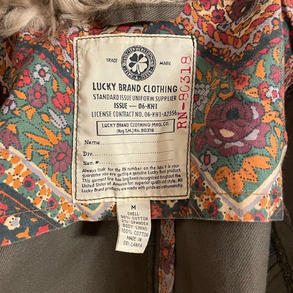 LUCKY BRAND DENIM JACKET Sz MEDIUM - Picture 4 of 9